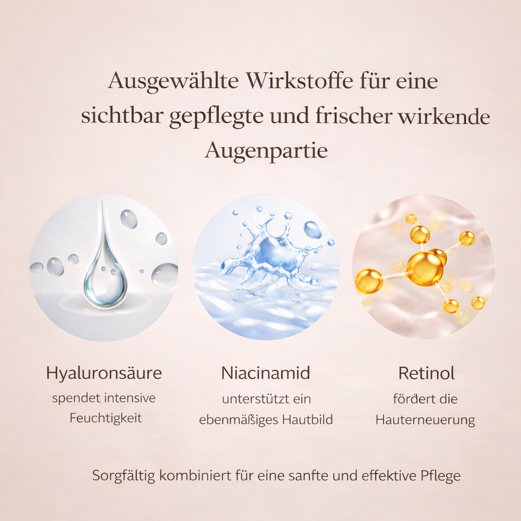 Hyaluron Augenpatches mit Mikrokristallen